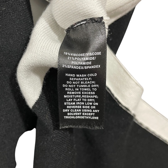 Lafayette 148 New York Large Sleeveless Sweater Black White - Picture 4 of 5